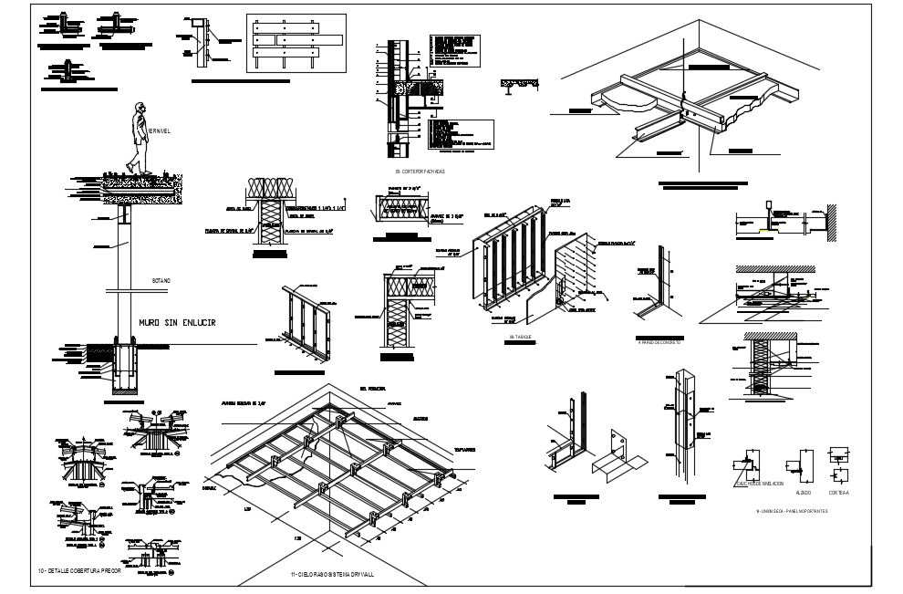 Slab Construction Detail In AutoCAD Files - Cadbull