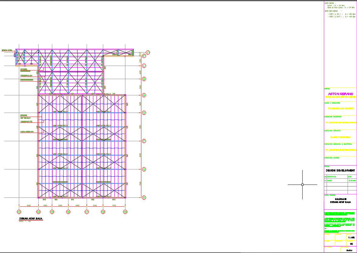 Steel roof plan design is given in AutoCAD 2D drawing, CAD file, dwg ...