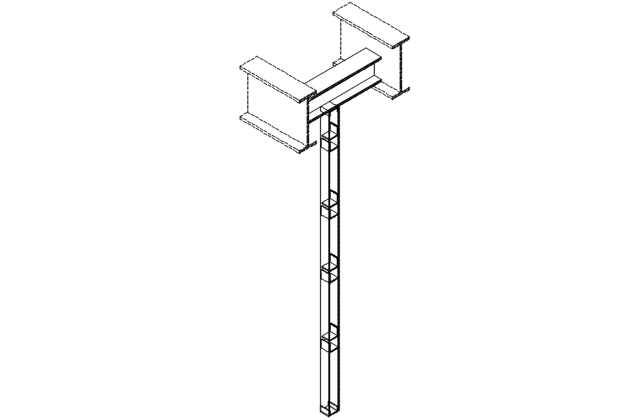 Steel structure design with detail AutoCAD drawing, dwg file, CAD file ...