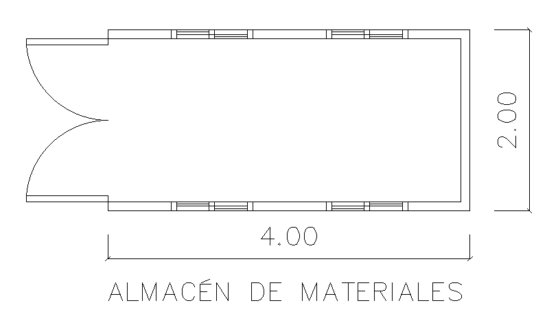 Stock materials room detail drawing stated in this AutoCAD file. Download  this 2d AutoCAD drawing file. - Cadbull