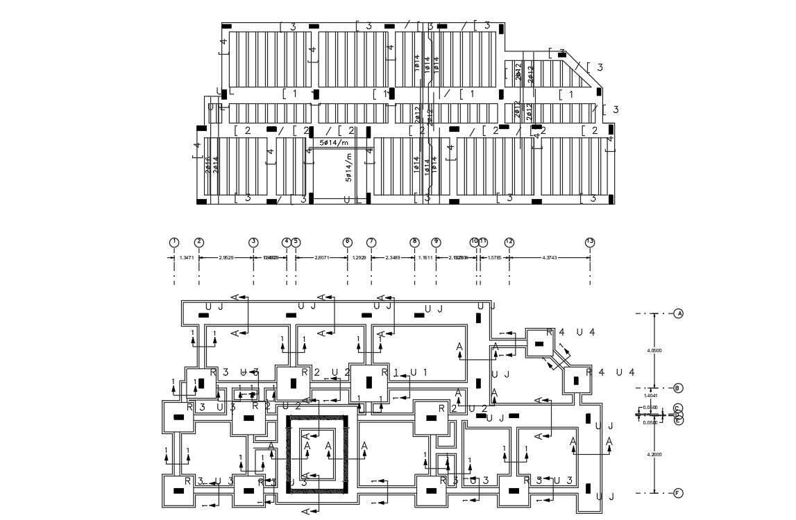 Structural Drawing Of Column Foundation Design AutoCAD File - Cadbull