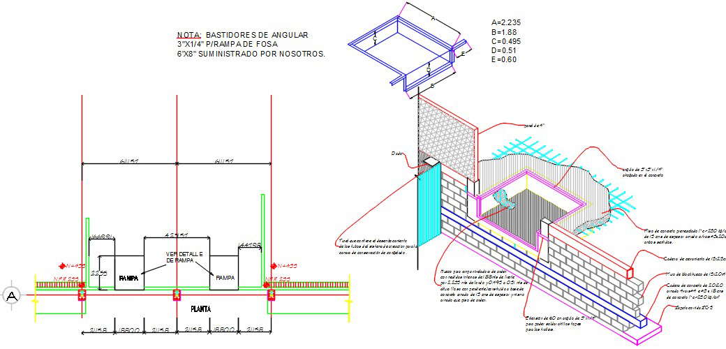 Structural Detail Isometric View And Plan Cadbull