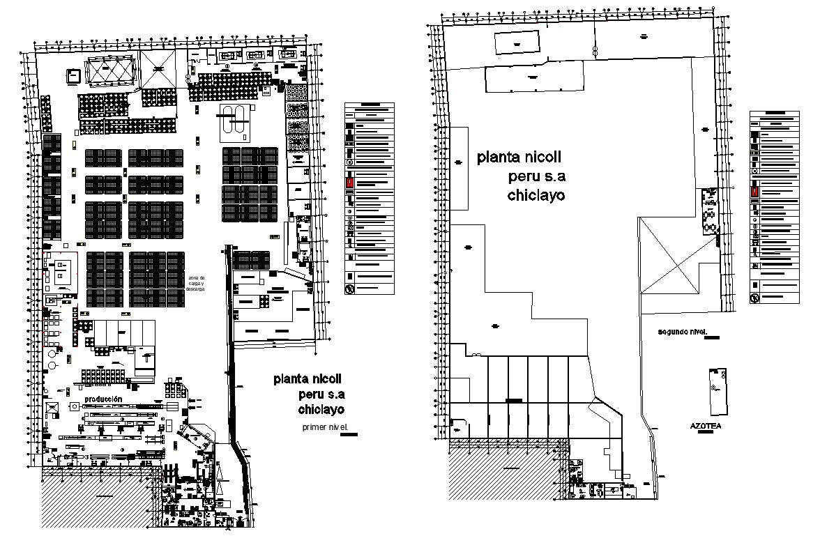 Structural Plan Of Industrial Building 2d View Layout File In Dwg