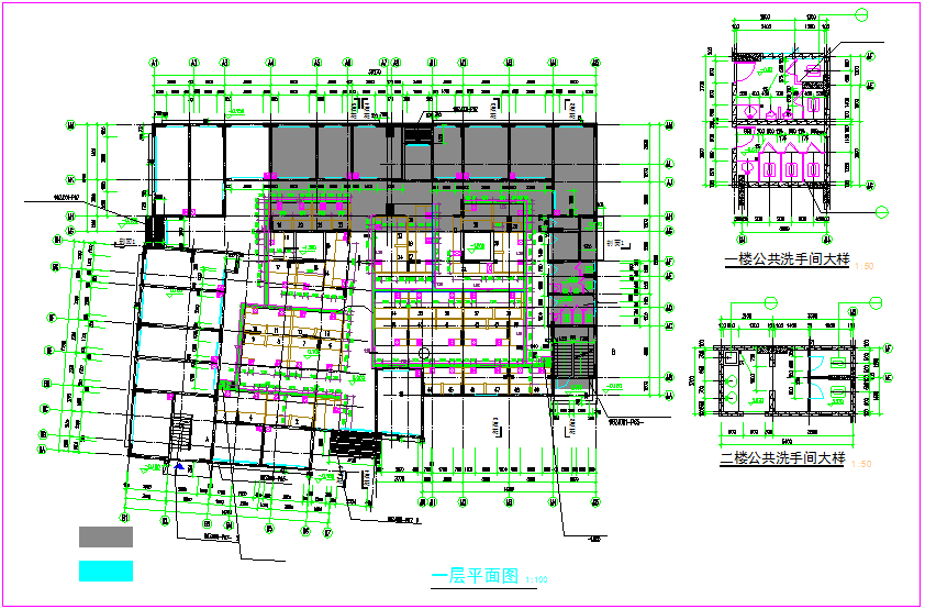 Structural view of floor plan dwg file - Cadbull