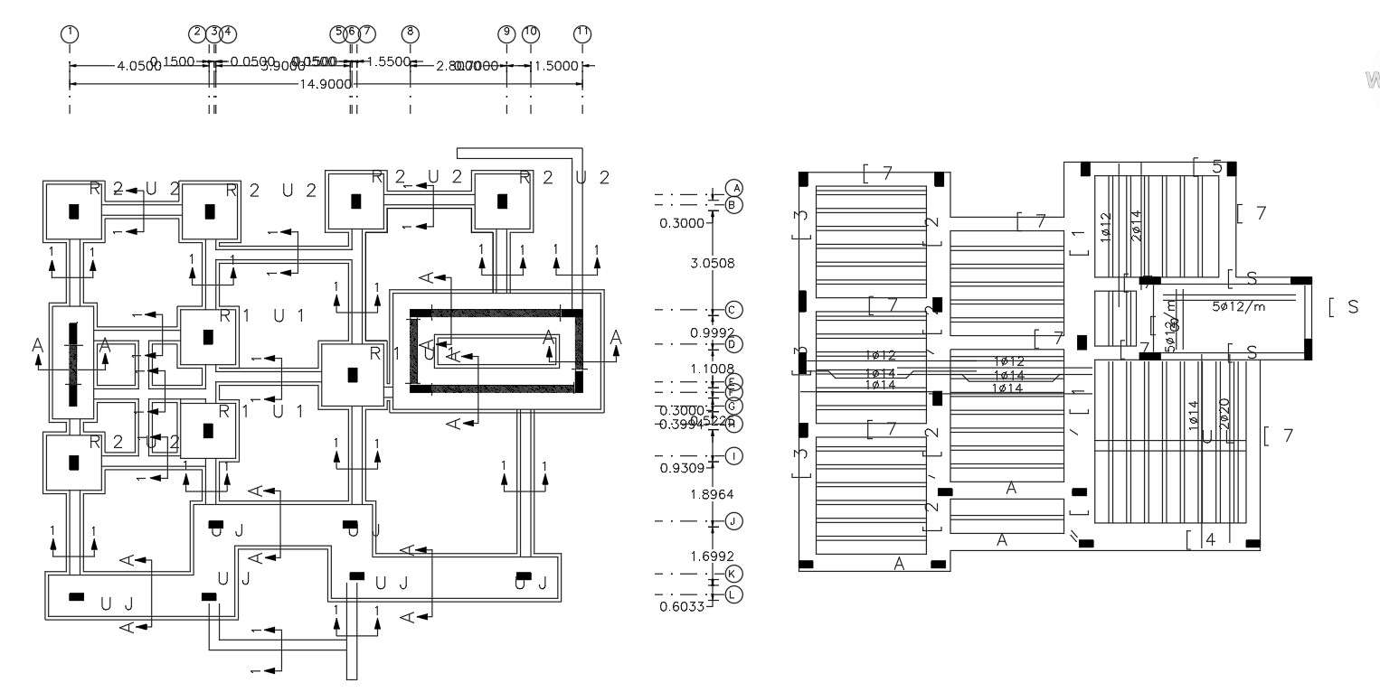 Structural Column Foundation Drawing Free Download - Cadbull