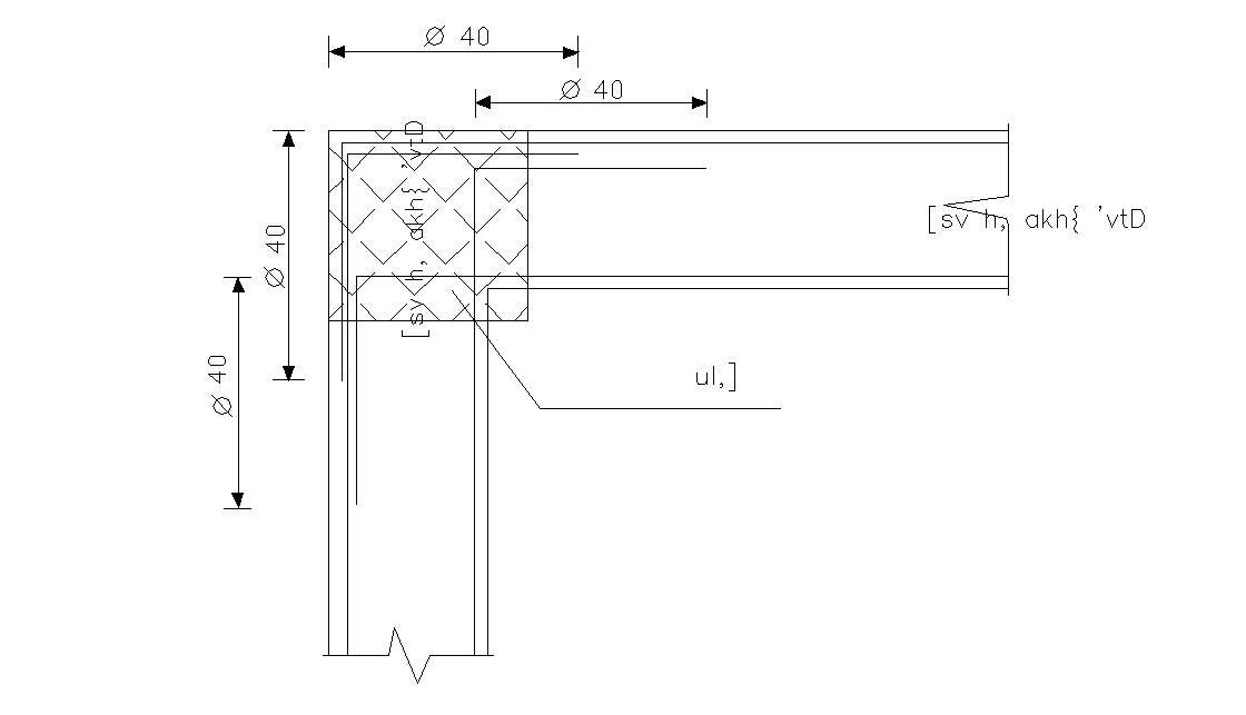 Structural Column and Beam Joint Design CAD Drawing - Cadbull