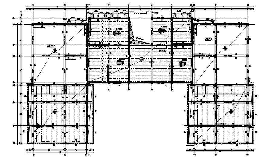 Structural Coffrage Design Plan Drawing And Their All Section Design In Autocad 2d Drawing Cad