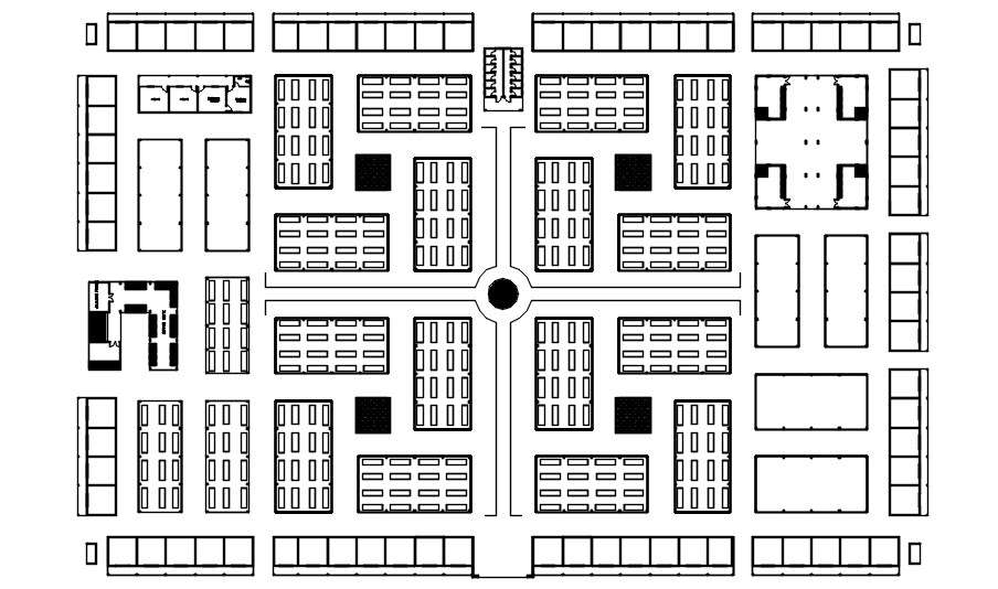 Structural column plan in AutoCAD, dwg file. - Cadbull