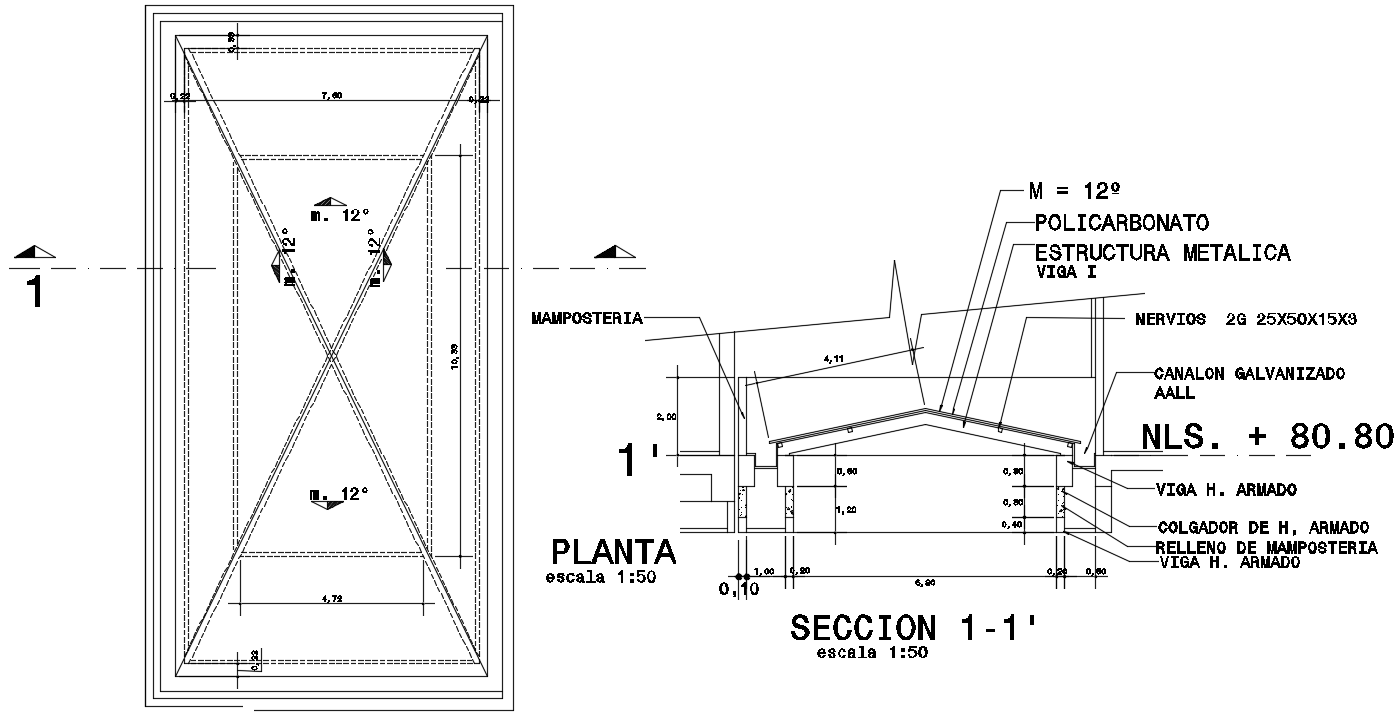 Structural truss detailed section plan CAD drawing files are given ...