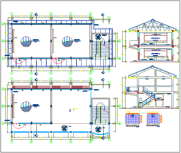 Structure Detail View With Specification Detail Dwg File - Cadbull