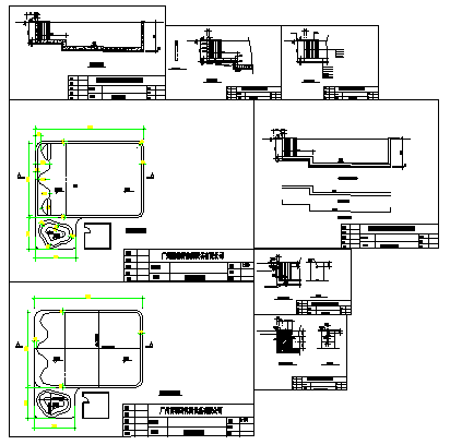 Structure drawing of Swimming pool design drawing - Cadbull