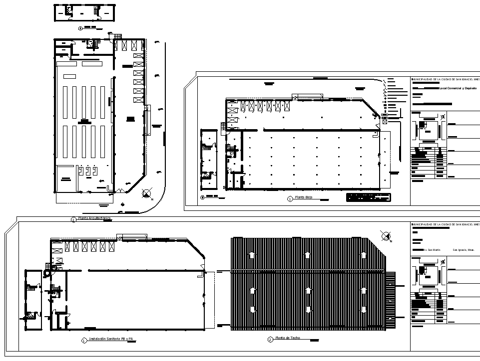 Super market plan and elevation layout file - Cadbull