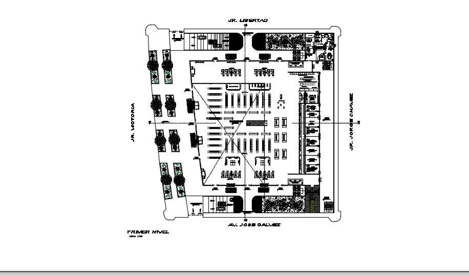 Supermarket Floor Plan In DWG File Cadbull