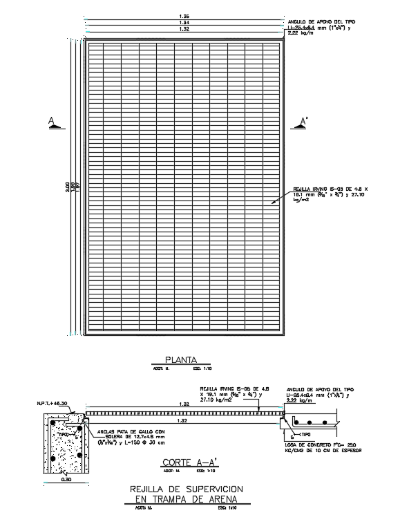 Surveillance Grid In Sand Trap Drawing Download DWG File - Cadbull