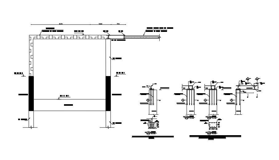 TYPICAL DETAIL FOR (SG2) BEAM TO CONTINUES (PD2) COLUMN FIXED ...