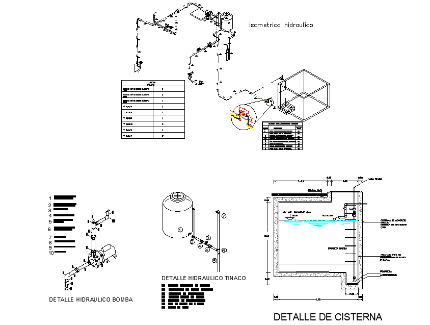 Tank section plan and section autocad file - Cadbull