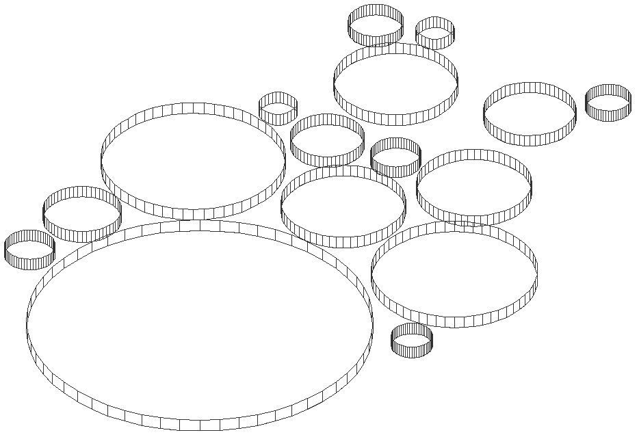 Tart ring design wireframe 3D block DXF AutoCAD drawing - Cadbull