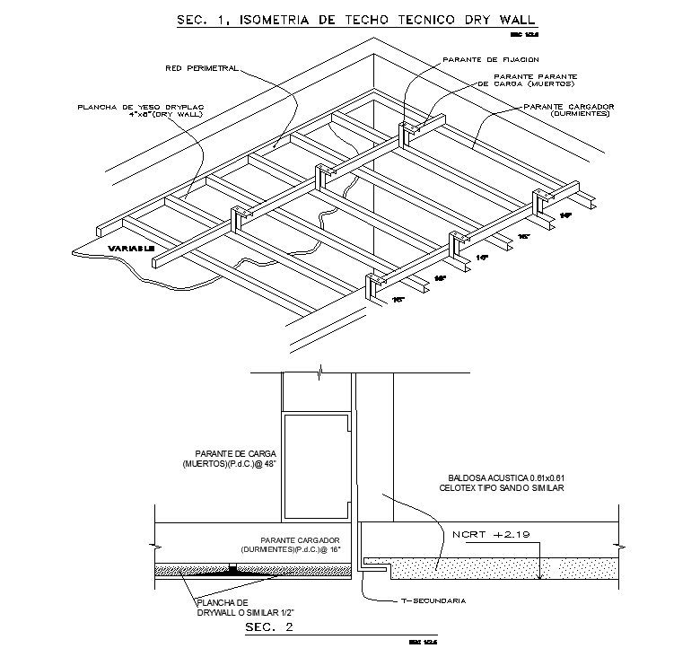 Technical Roof Section CAD Drawing Download DWG File - Cadbull