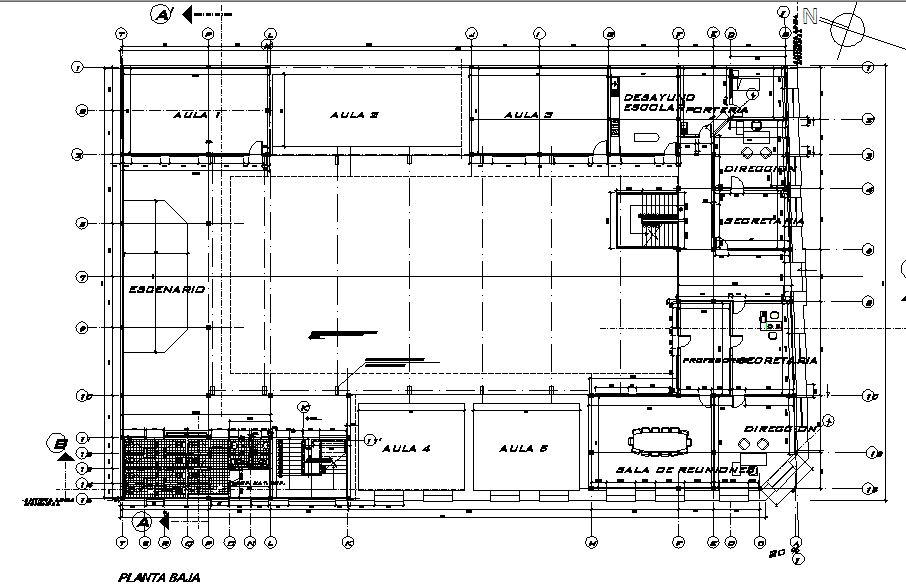 Terrace floor Layout commercial plan detail dwg file Cadbull
