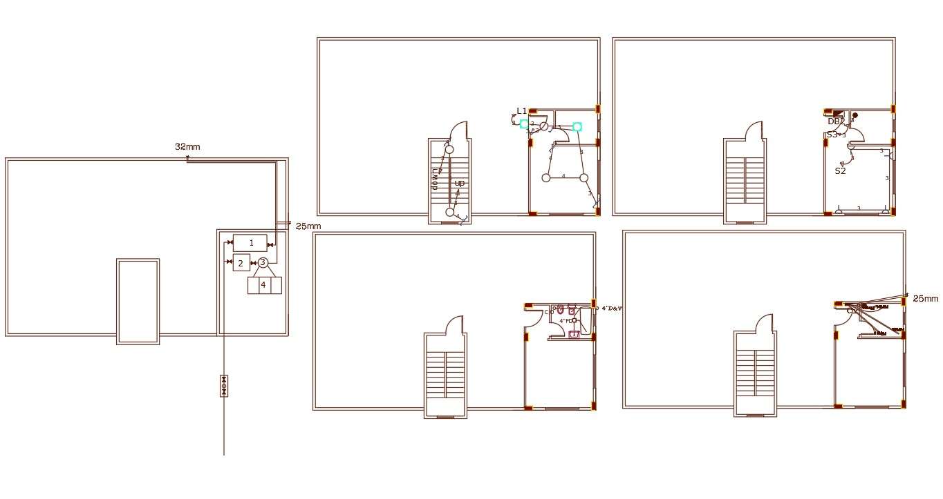 Terrace Floor Plan With Cabin Design Free DWG File Cadbull