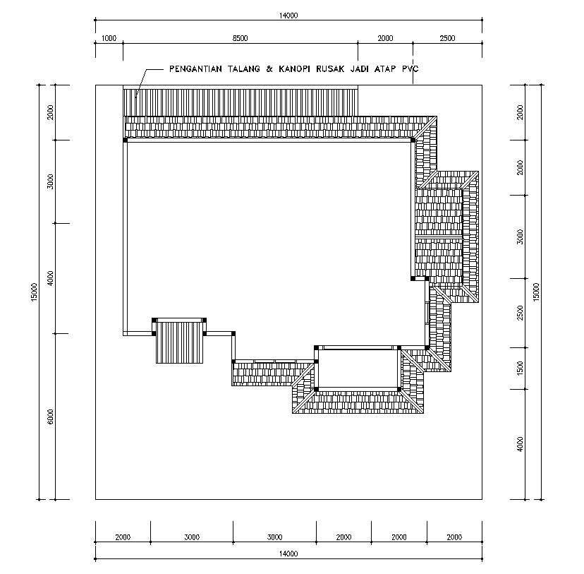 Terrace Plan Of House In Detail Autocad 2d Drawing Cad File Dwg File Cadbull 8951