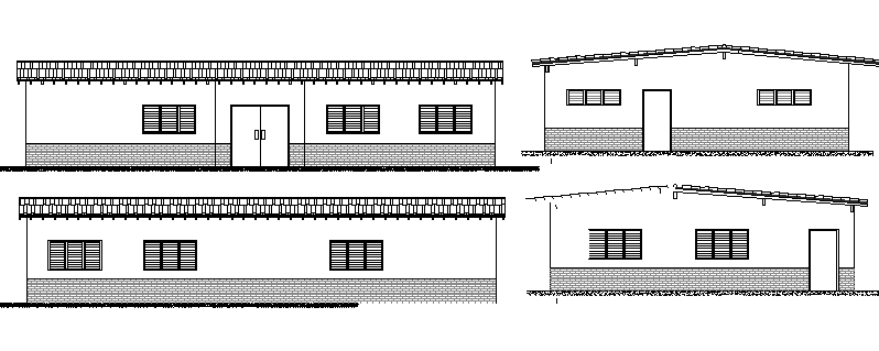 The Architecture Design of House Design dwg file - Cadbull