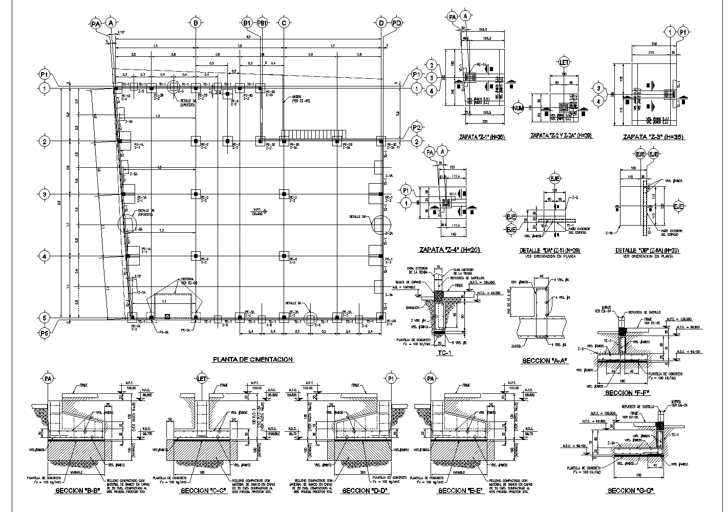 The convenience store in the small town plan detail dwg file. - Cadbull