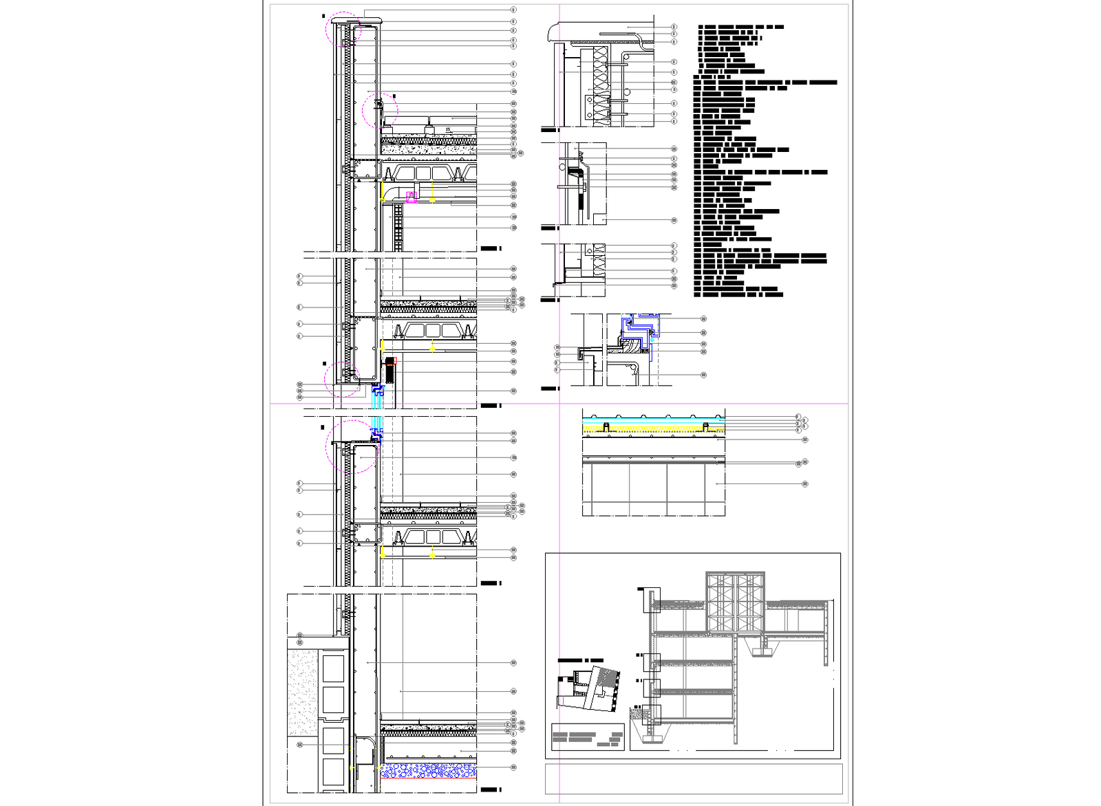 The facade plan detail dwg file. - Cadbull