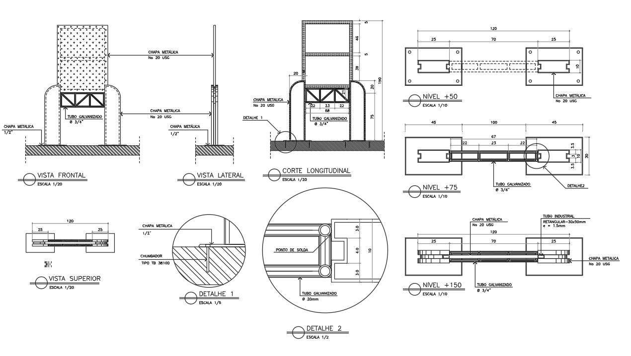The CAD DWG Drawing of the totem detailed section drawing details is ...