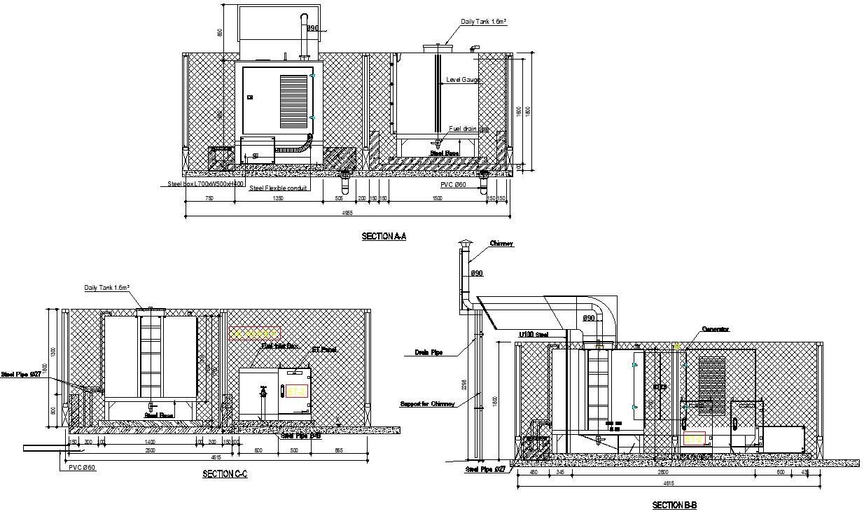 The DWG drawing file of the steam room details.Download the AutoCAD DWG