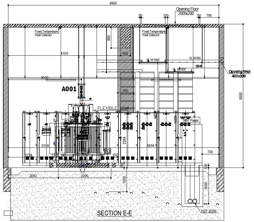 The DWG drawing file of the transformer connection elevation and ...