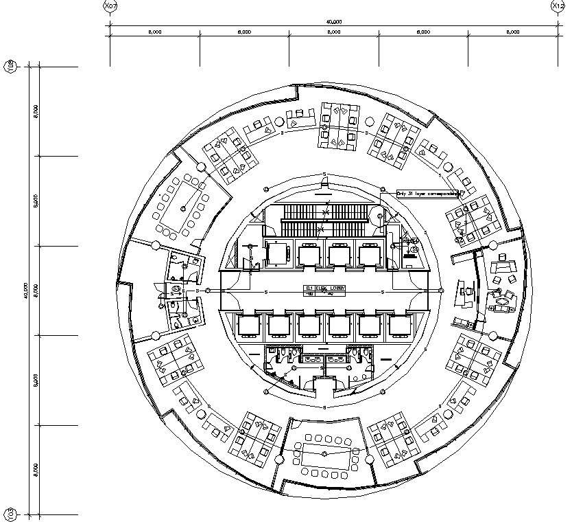 The Drawing file showing the details of the 31st floor Electrical ...