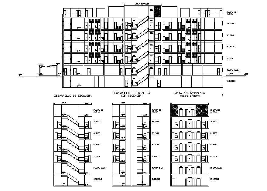 The apartment section detail drawing is given in this AutoCAD file ...