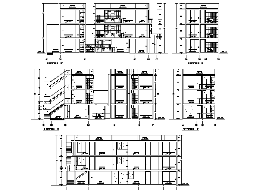 The apartment section detail drawing separated in this AutoCAD file ...