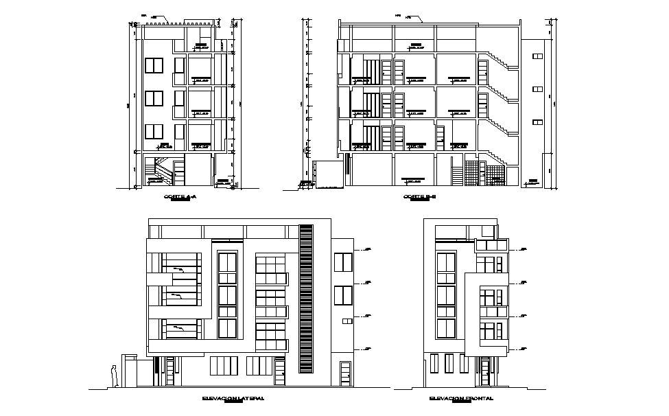 The apartment section detail the drawing presented in this AutoCAD file ...