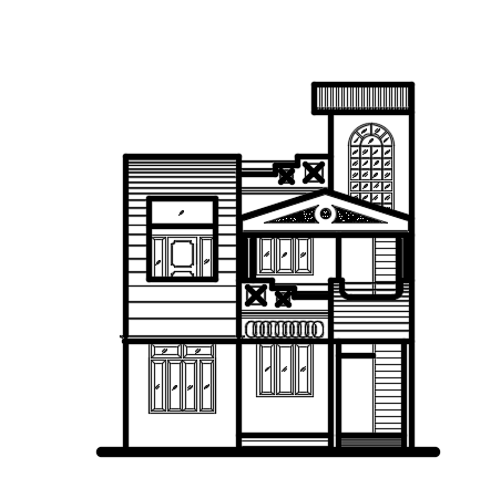 Line Drawing Small House Stock Illustrations – 3,248 Line Drawing Small  House Stock Illustrations, Vectors & Clipart - Dreamstime