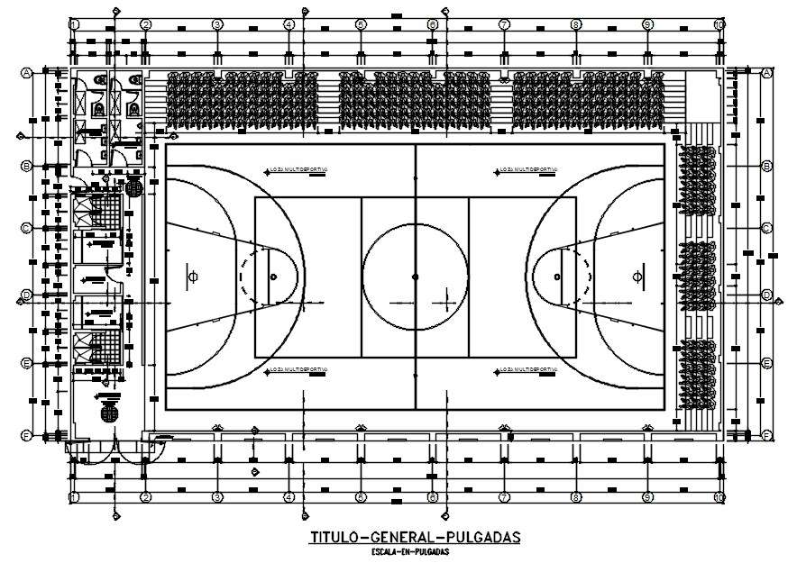 basketball court layout cad file