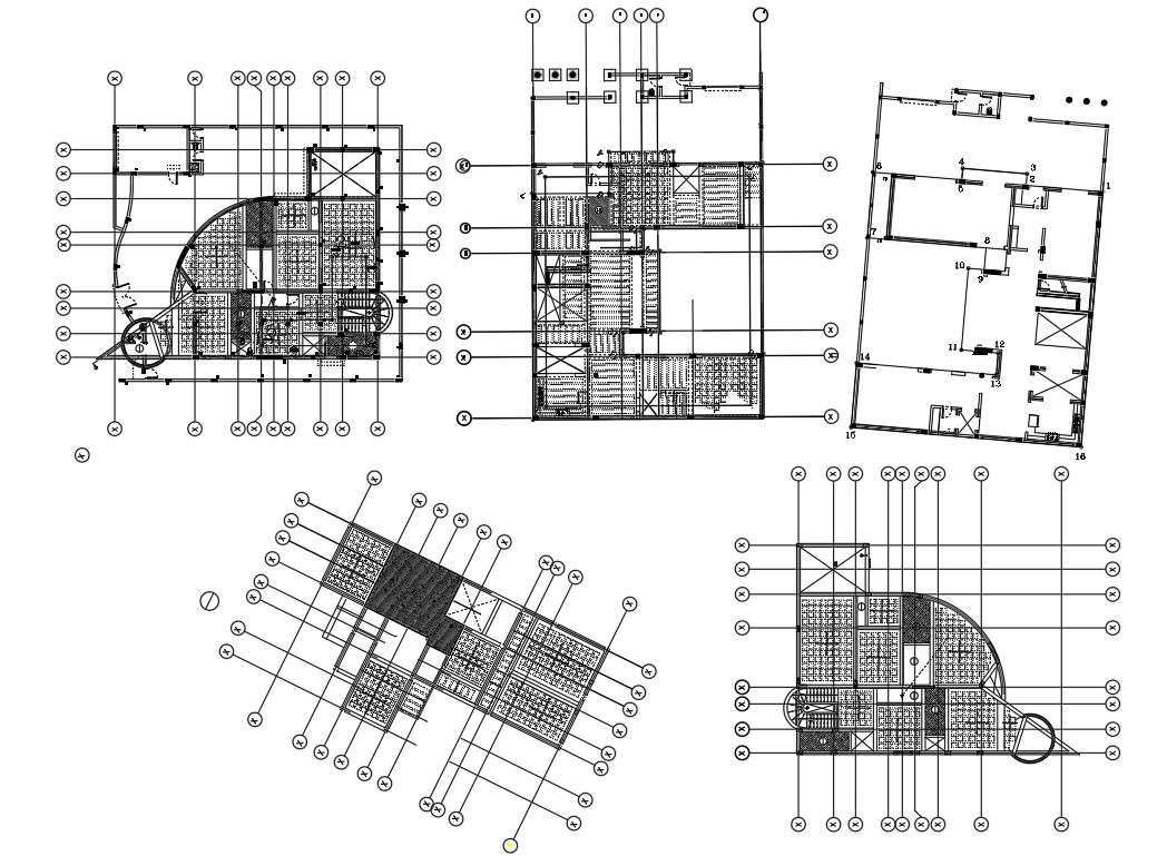 The drawing file showing the details of the proposed single-story house