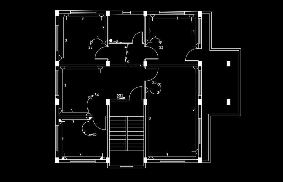 electrical plan dwg free download