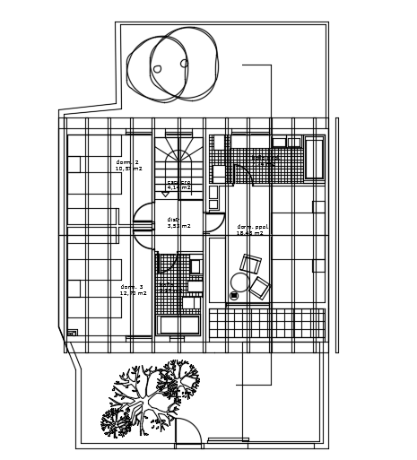 The Furnitures Layout Of The 10x16m Villa First Floor House Plan Autocad Model Is Given Cadbull