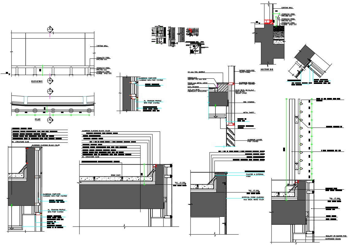 The general details of head quarters were given in the Autocad 2D DWG ...