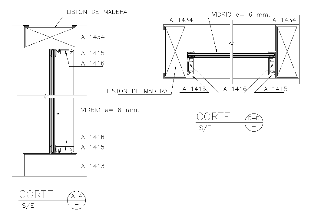 The glass door cad drawing is given in this cad file. Download this 2d ...