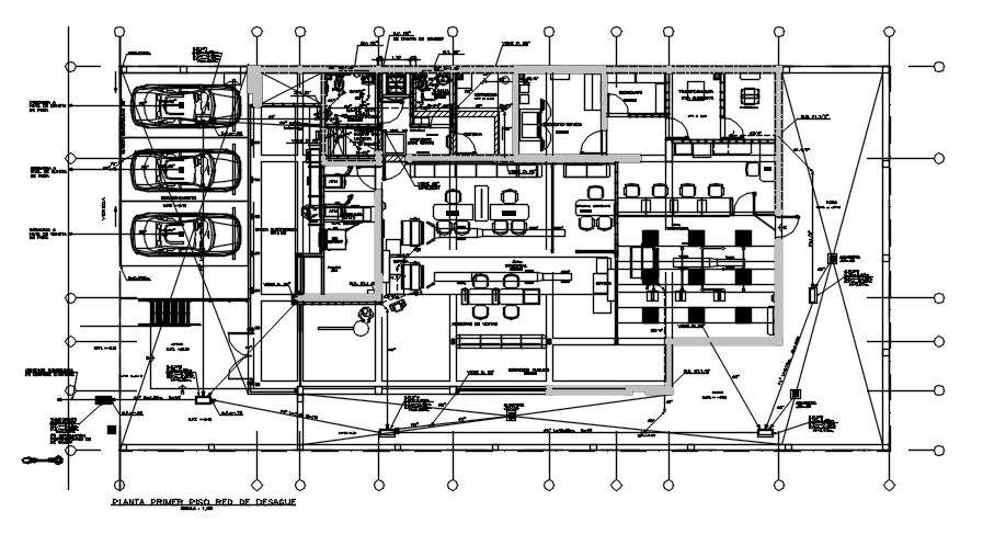 The ground floor plan of the office building provided in this 2D ...