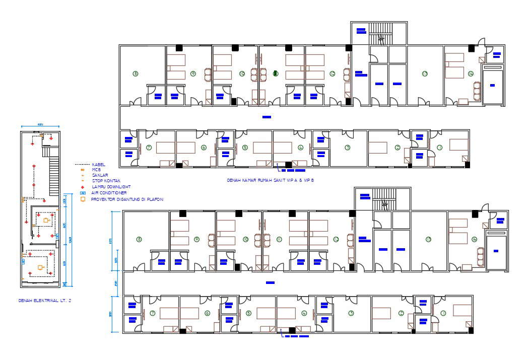 VIP Room Hospital Floor Plan AutoCAD Drawing DWG File, 48% OFF