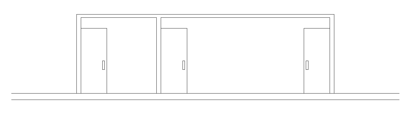 The left side elevation view of the 33x12m office building is given in ...