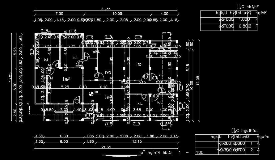 The Measurement Detail Of The 22x13m House Plan Is Given In This Autocad Drawing Model Cadbull