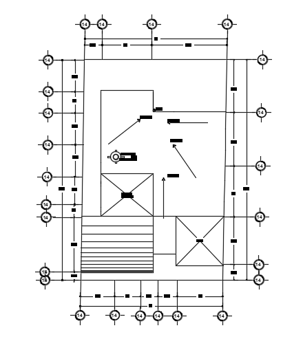 The roof layout of the 10x16m ground floor and first floor house plan ...