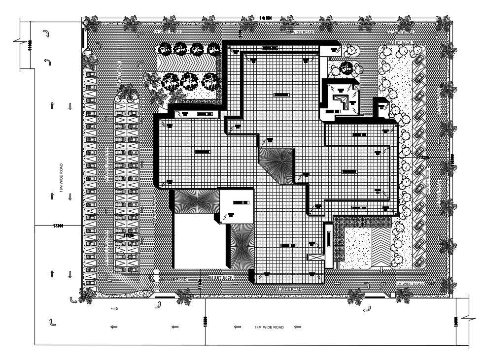 The site layout of the 91x91m ground floor mall is given in this ...