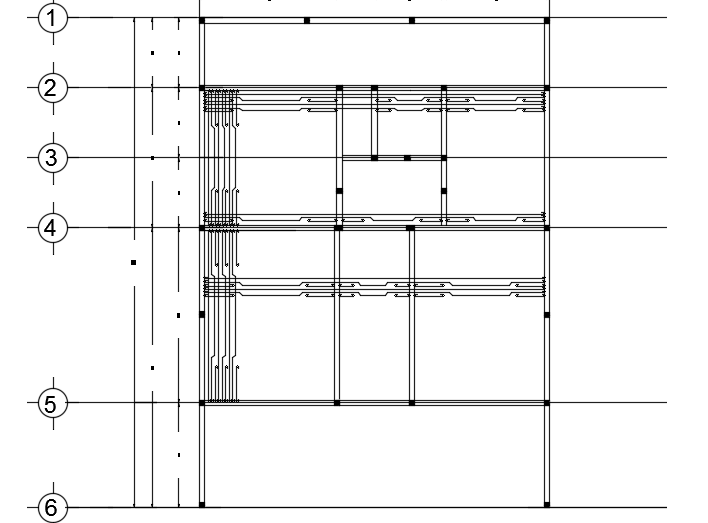 The slab reinforcement detail of the 10x14m simple 2bhk house plan ...