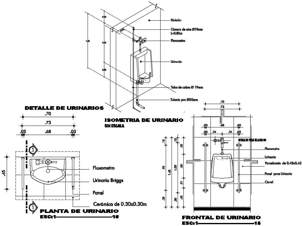 The Urinal Detail Drawing Specified In This Autocad Drawing File Download The Autocad File 